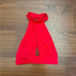 Forever 21 Red Halter Crop Top Size S